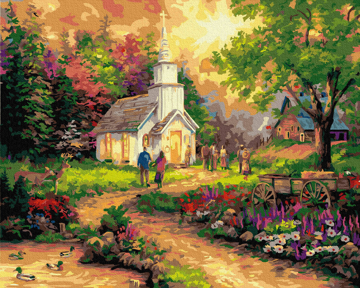 

Картина по Номерам Воскресный приход 40х50см RainbowArt