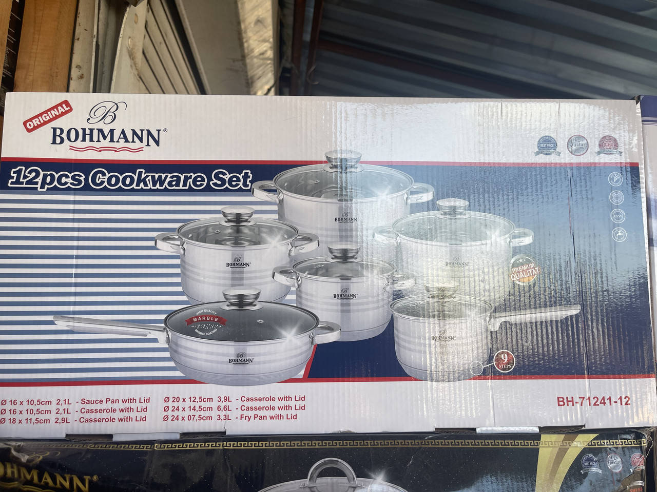 

Набор кастрюлей Bohmann BH-71241-12 (1)