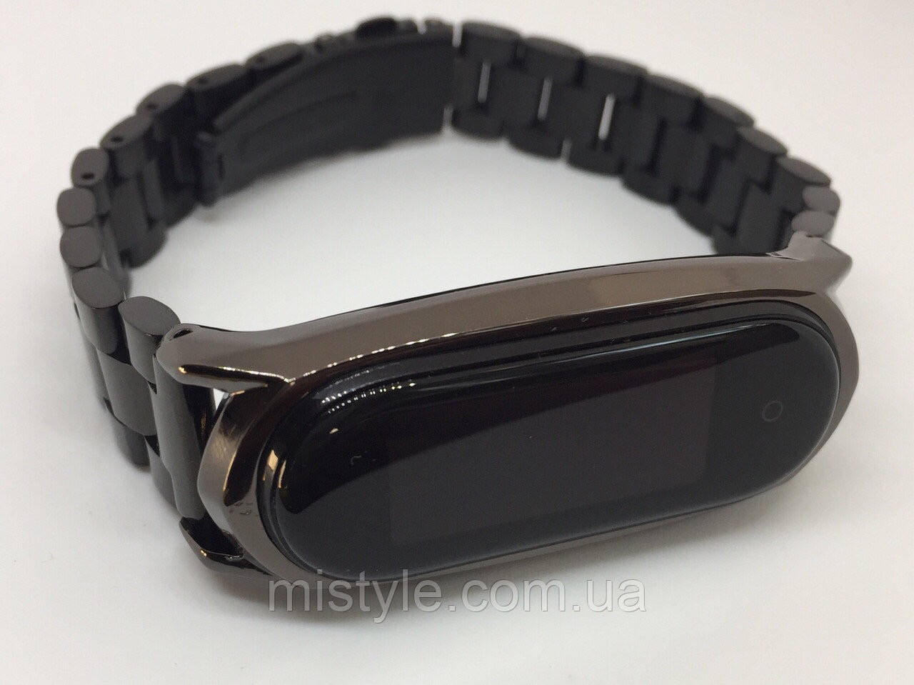 

Ремешок mi band 6 mi band 5 MIJOBS металлический крупное звено чёрный