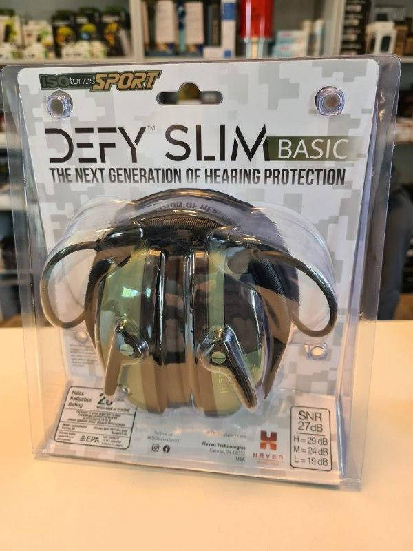 

USA Активні навушники тактичні IsoTunes DEFY Slim Basic Khaki USA
