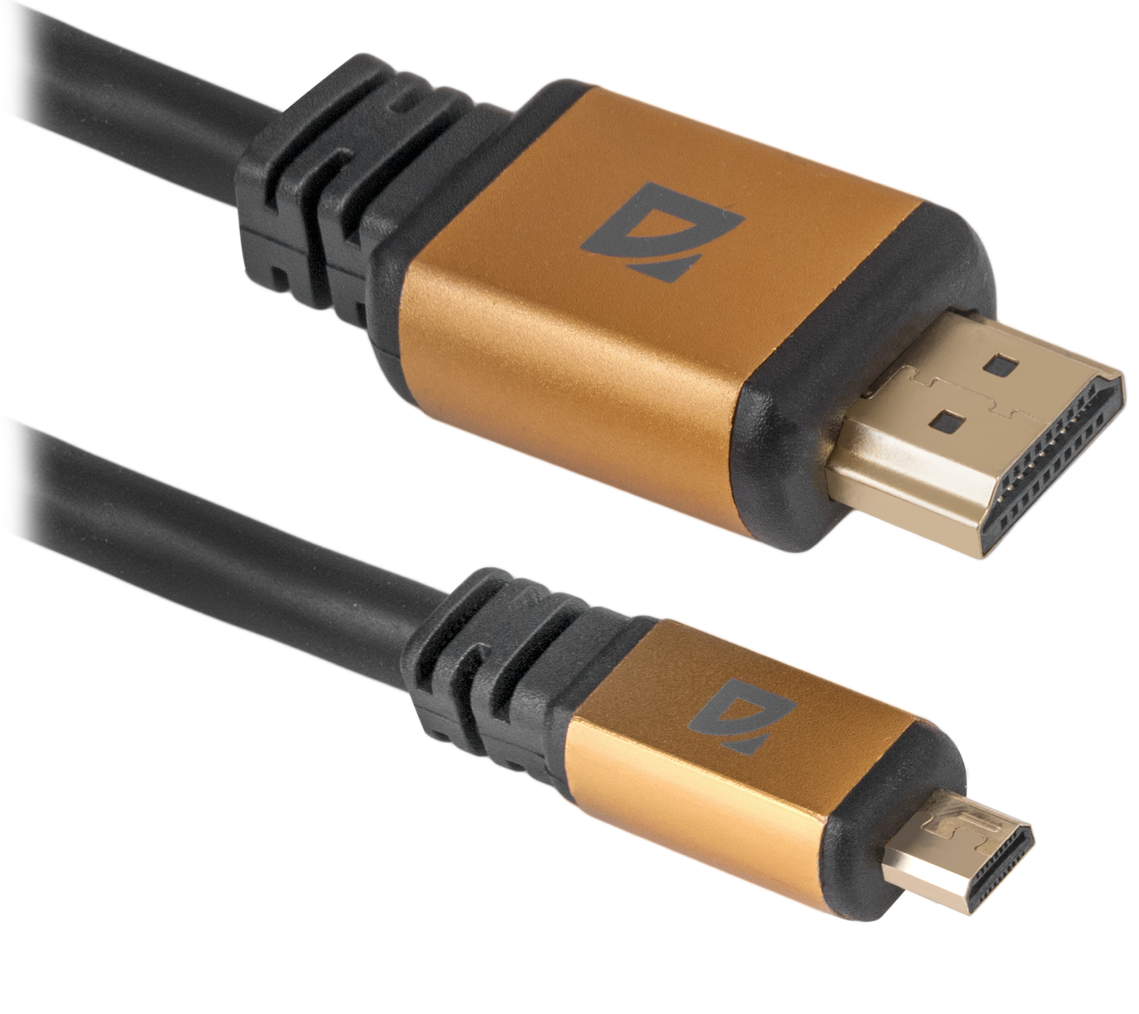 

Кабель DEFENDER HDMI08-04PRO HDMI-MicroHDMI M-M ver1.4, 1м, Черный