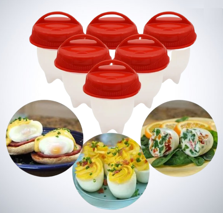 

Силиконовые формы для варки яиц без скорлупы Silicone Egg Boil