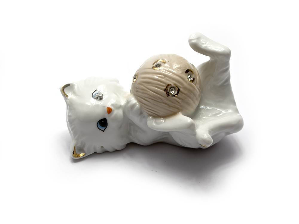 

Статуэтка Котенок с клубком фарфор 9,5х6х5,5см (26235)