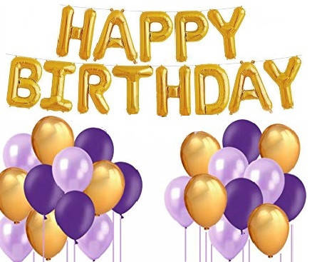 

Набор шаров на день рождения, "HAPPY BIRTHDAY" 028