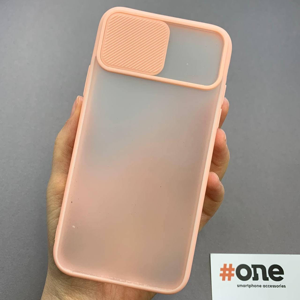 

Чехол для iPhone X Xs со шторкой для камеры чехол на телефон айфон х персиковый Cur