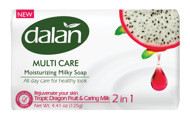 

Туалетное мыло DALAN Multi Care, 150 гр Драконфрут / Молоко