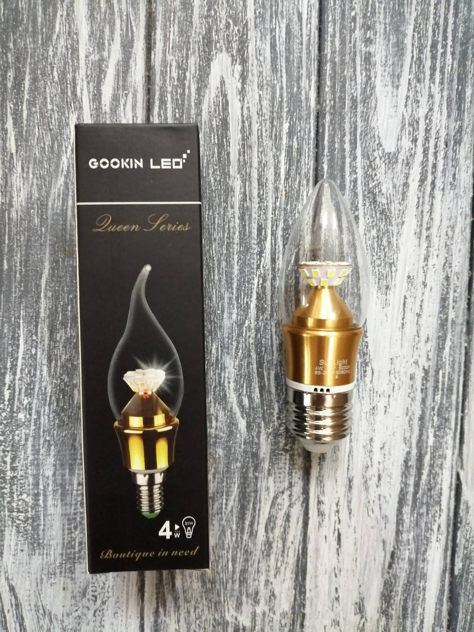 

Лампочка-свеча 6000K E27, SMD2835, 4W