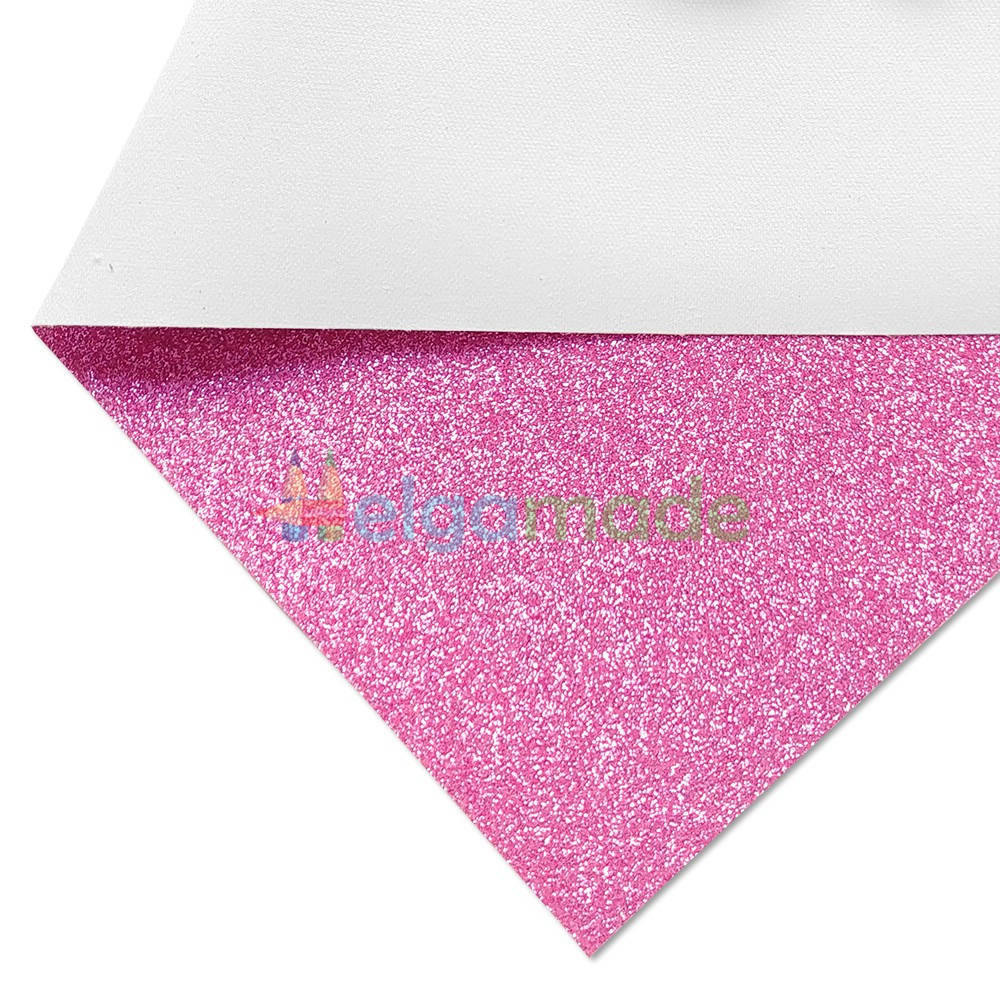 

Кожзам с мелкими блестками ЯРКО-РОЗОВЫЙ, 20х27 см, Китай