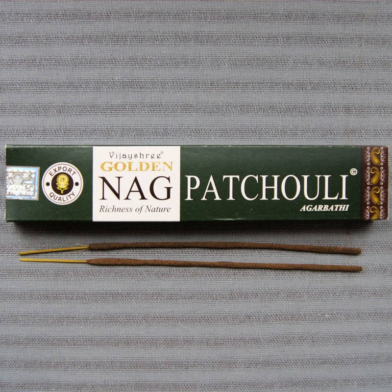

Пахощі Vijayashree Golden Nag Patchouli 15г, Благовоние пыльцовое Аромапалочки масальные благовония Голден Наг
