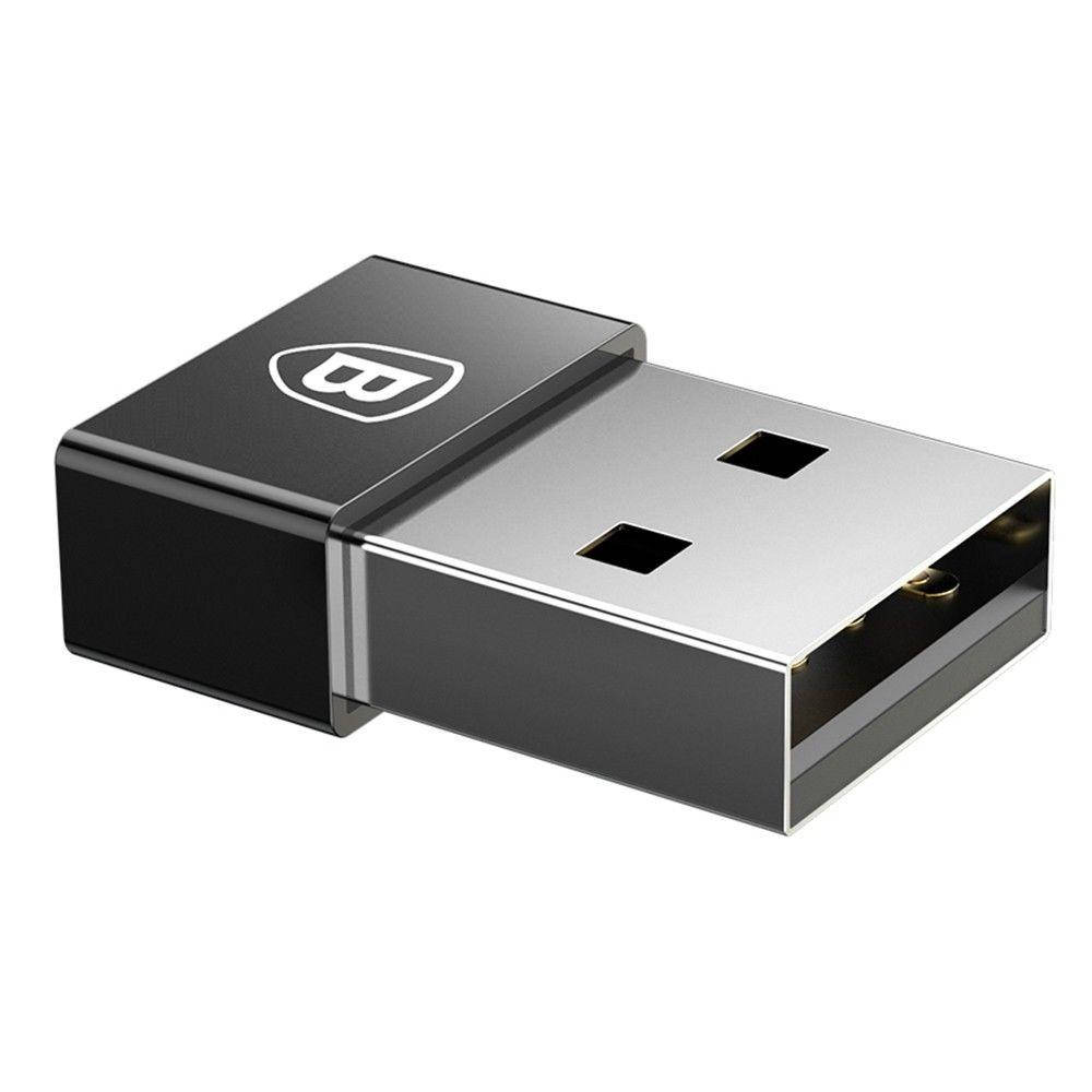 

Переходник Baseus Exquisite USB Male to Type-C Female (CATJQ-A01), Черный