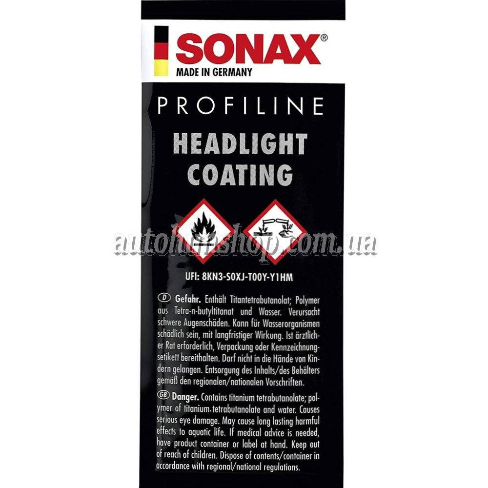 

Защитное покрытие Sonax Profiline для пластиковых фар 5 мл
