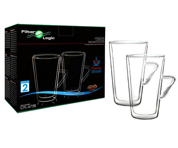 

Стаканы с ручкой для латте Filter Logic CFL-675B, 400 ml., 2 шт.
