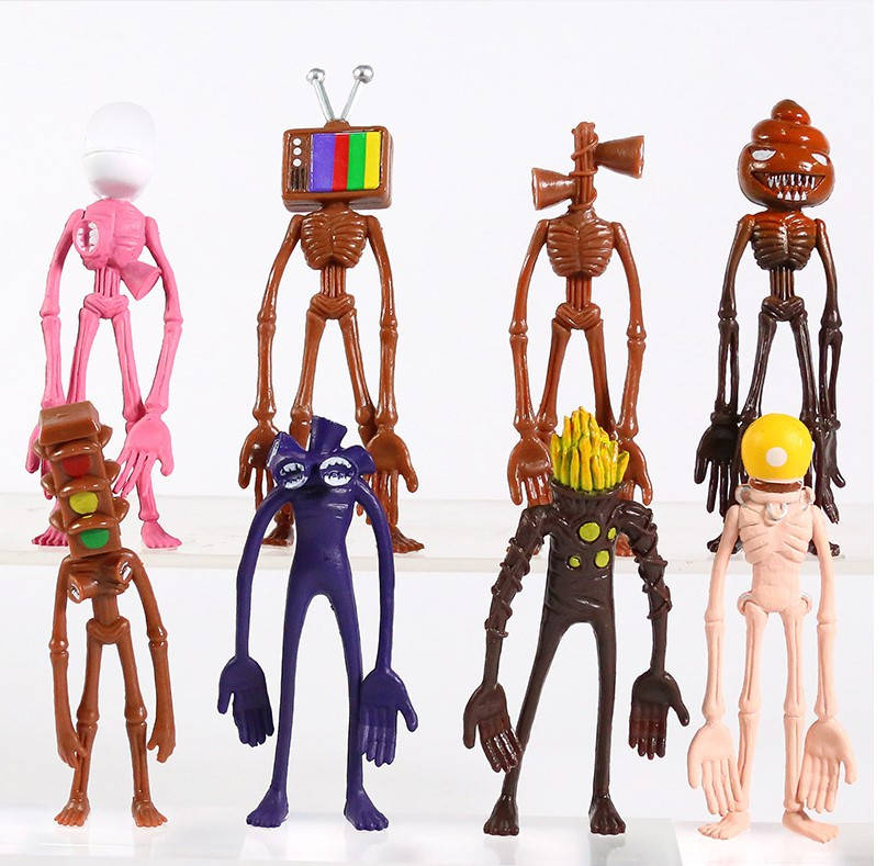 

Набор фигурок Сиреноголовый 8 шт Siren Head 10-12 СМ хоррор Игрушка