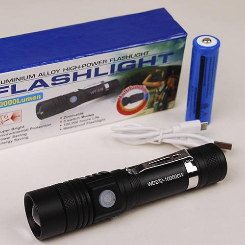 

Карманный фонарь POLICE WD-232 (T6LED), Черный