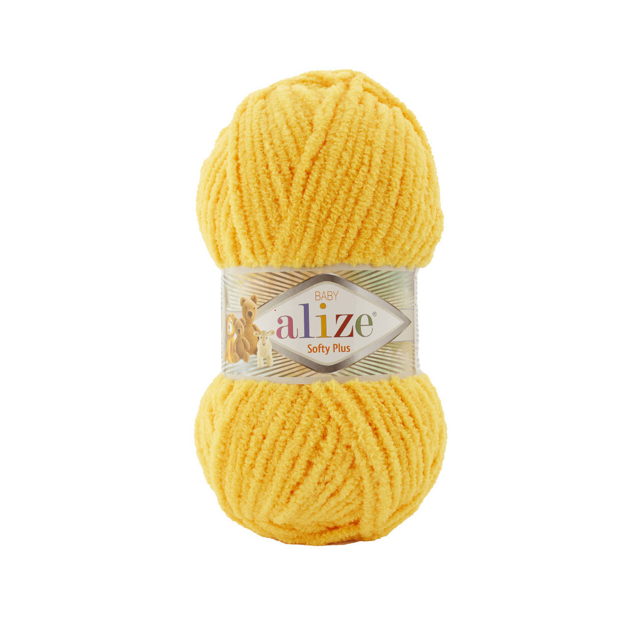 

Alize Softy Plus (Ализе Софти Плюс) № 216 желтый (Пряжа, нитки для вязания)
