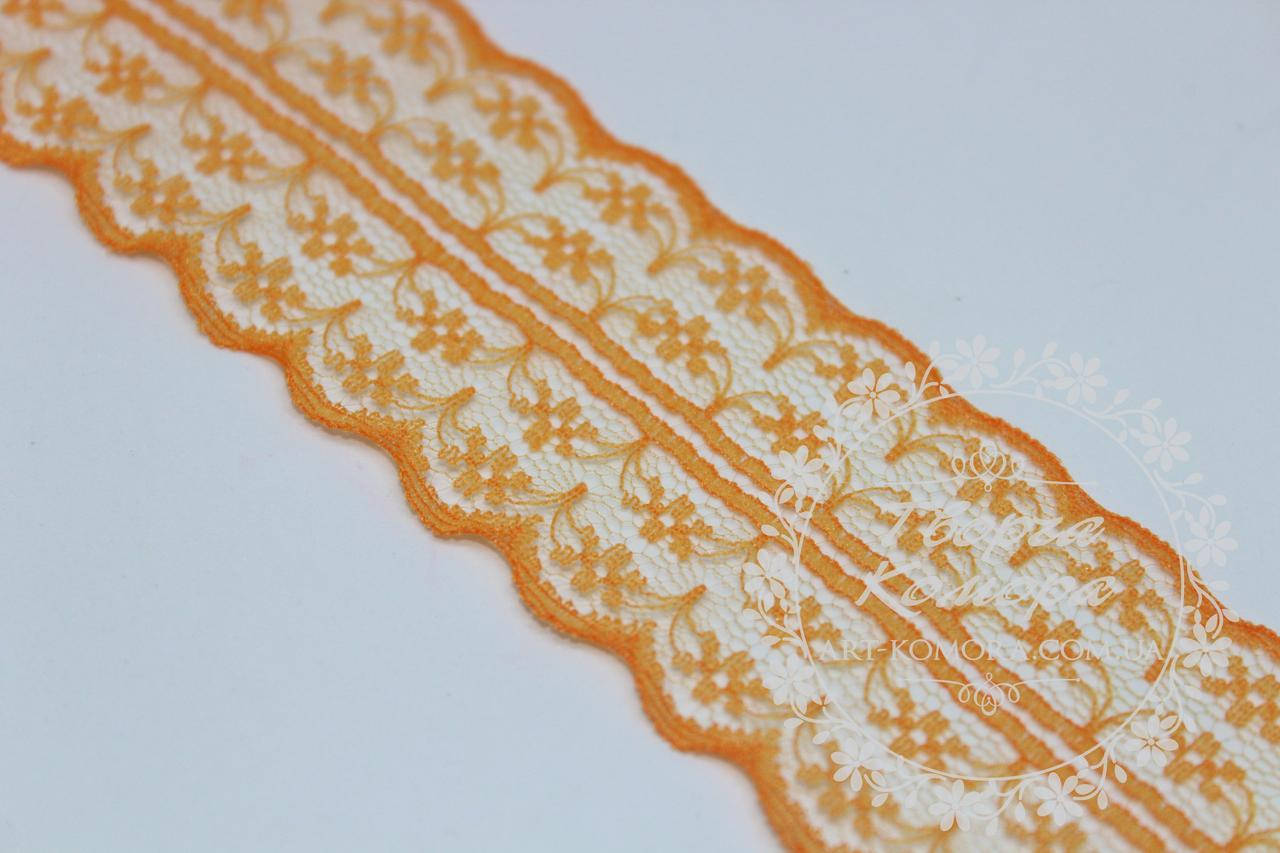 

Кружево, 4 см, оранжевое
