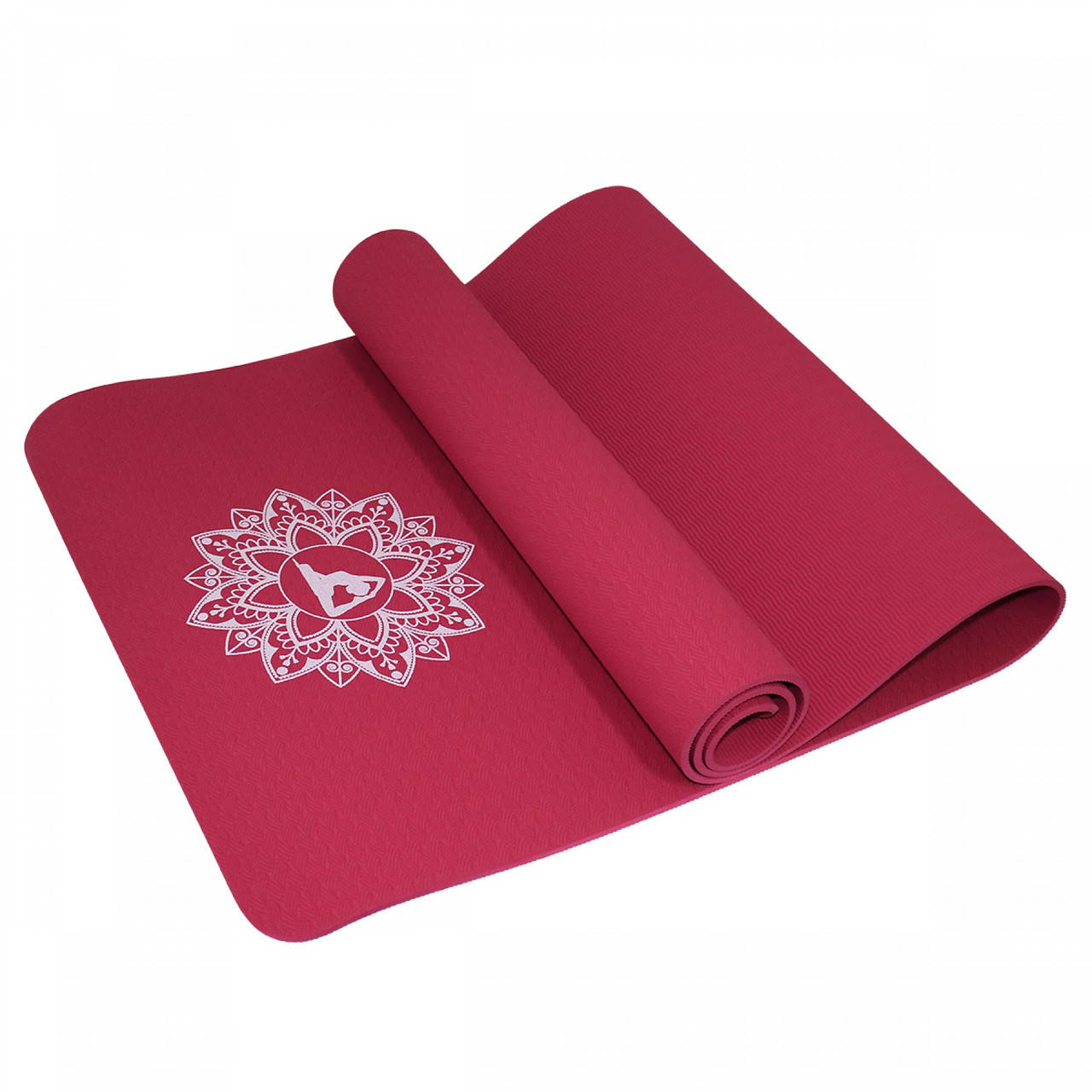 

Коврик (мат) для йоги и фитнеса SportVida TPE 6 мм SV-HK0343 Red
