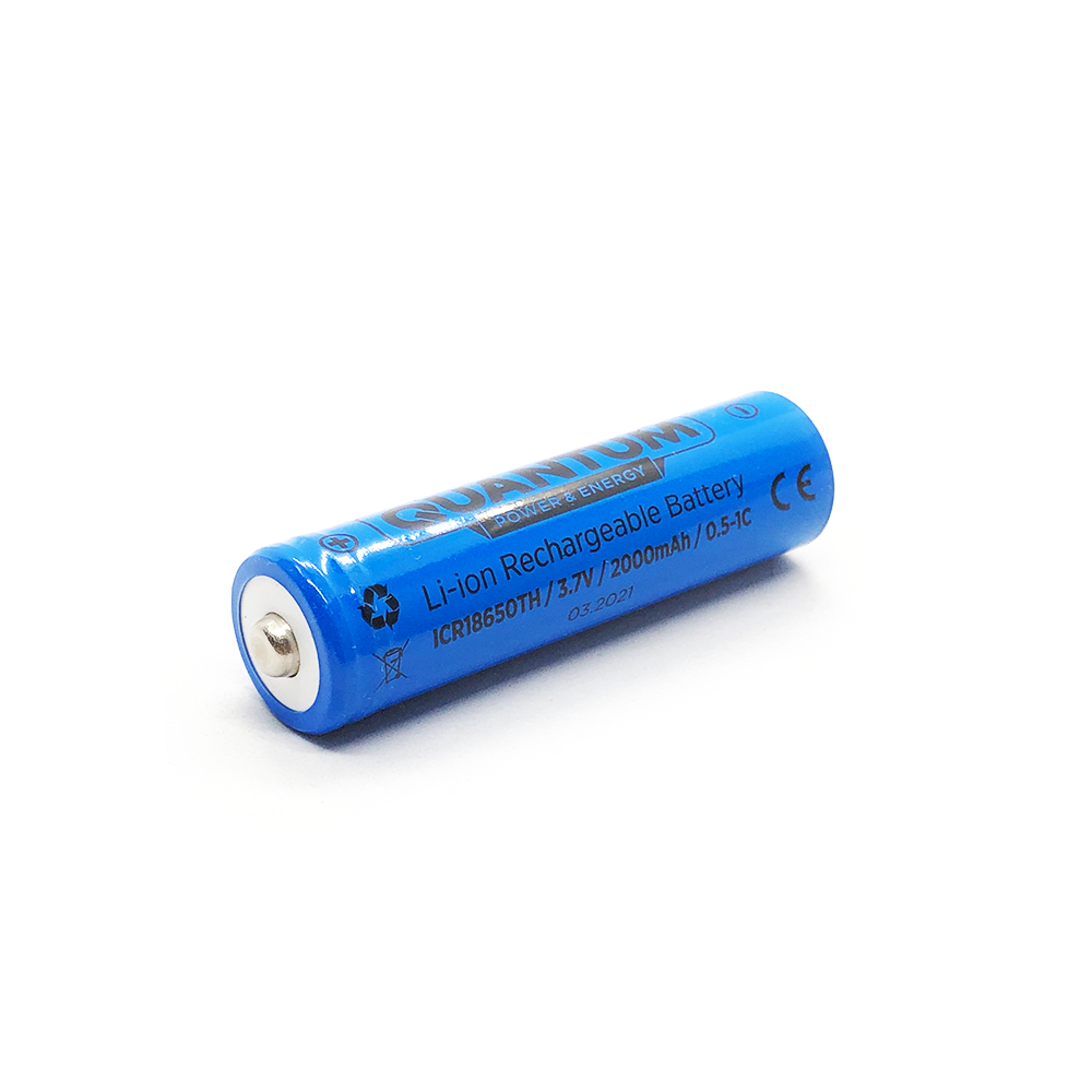 

Аккумулятор Li-Ion ICR18650TH Quantum 2000mAh (3.7v) (1шт.)