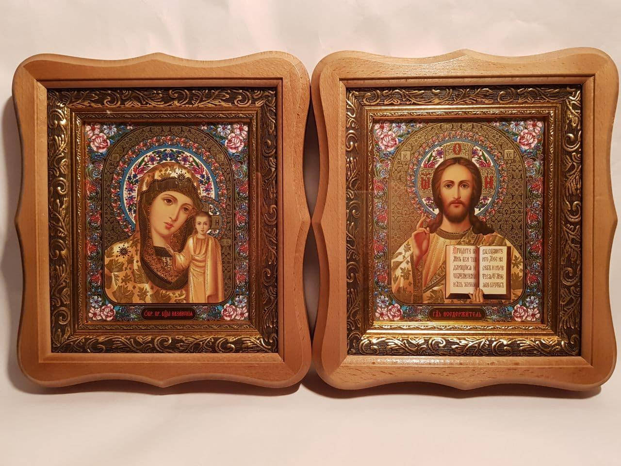 

Венчальная Пара иконы Господь Вседержитель и Пресвятая Богородица