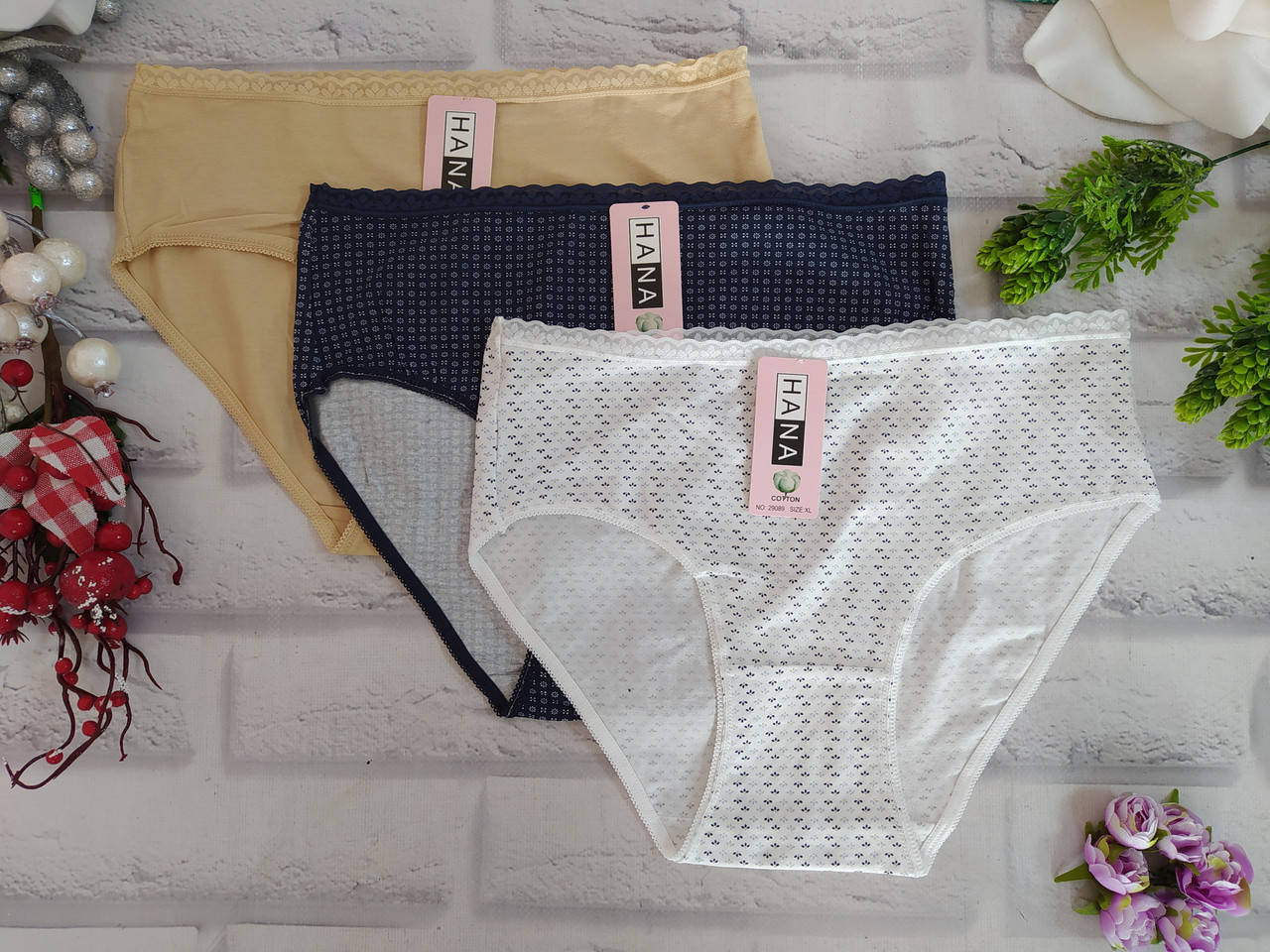 

Трусы женские 2XL (р. 52 ) хлопок Hana (29089), Разные цвета
