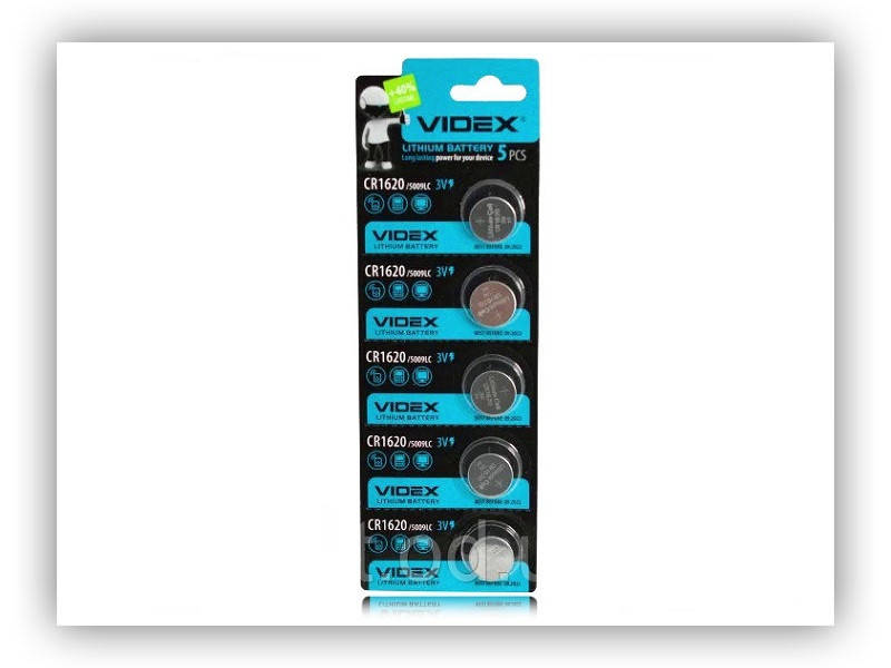 

Батарейка VIDEX CR1620 Lithium 3V