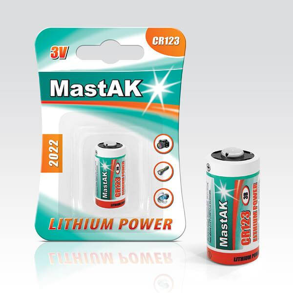 

Батарейка литиевая CR123 3V MastAk