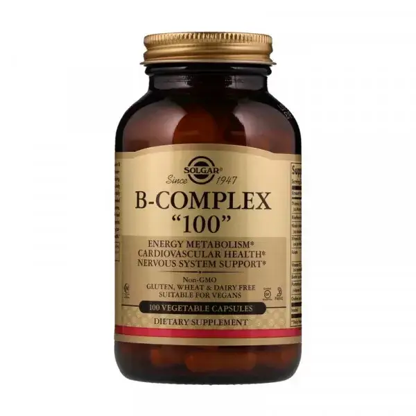 

Комплекс витаминов группы В Solgar B-Complex 100 100 veg caps