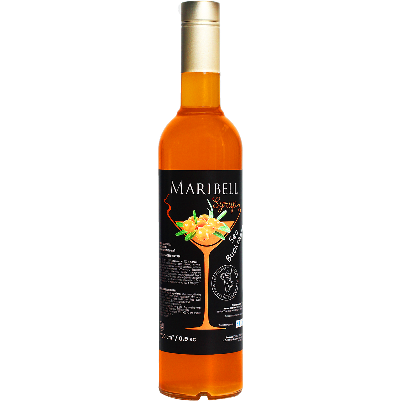 

Сироп коктейльный «Облепиха» MARIBELL 700 мл