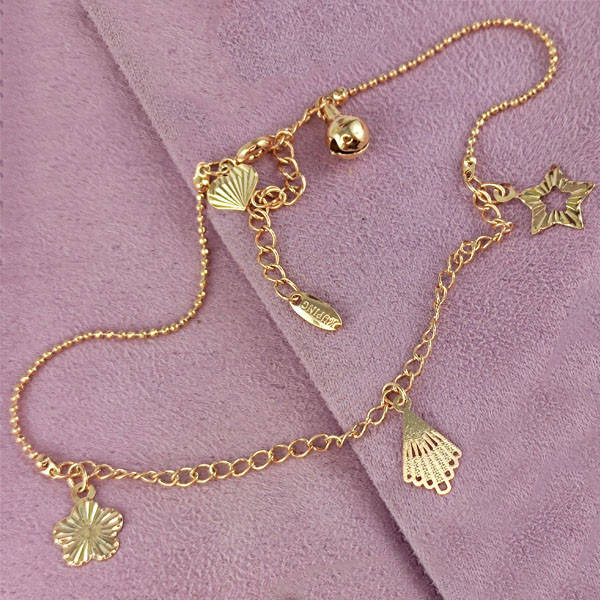 

Браслет на ногу Xuping 23/28 см медицинское золото позолота 18К А/В 9-0061