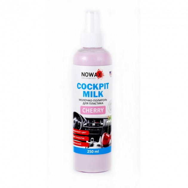 

Полироль-молочко для пластика NOWAX Cockpit Milk Cherry NX25227 250 мл