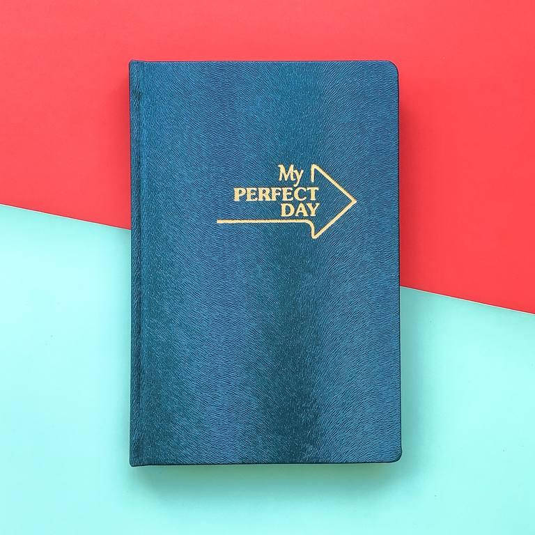 

Планер Мотивирующий My perfect day LifeFLUX А5 Синий Металлик украинский язык