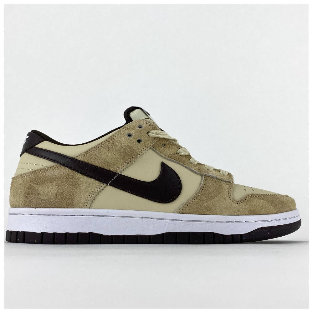 

Мужские кроссовки Nike SB Dunk Low Brown Beige, коричневые кожаные кроссовки найк сб данк бежевые замшевые, Разные цвета