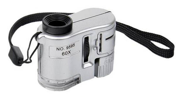 

Микроскоп карманный с подсветкой 60х