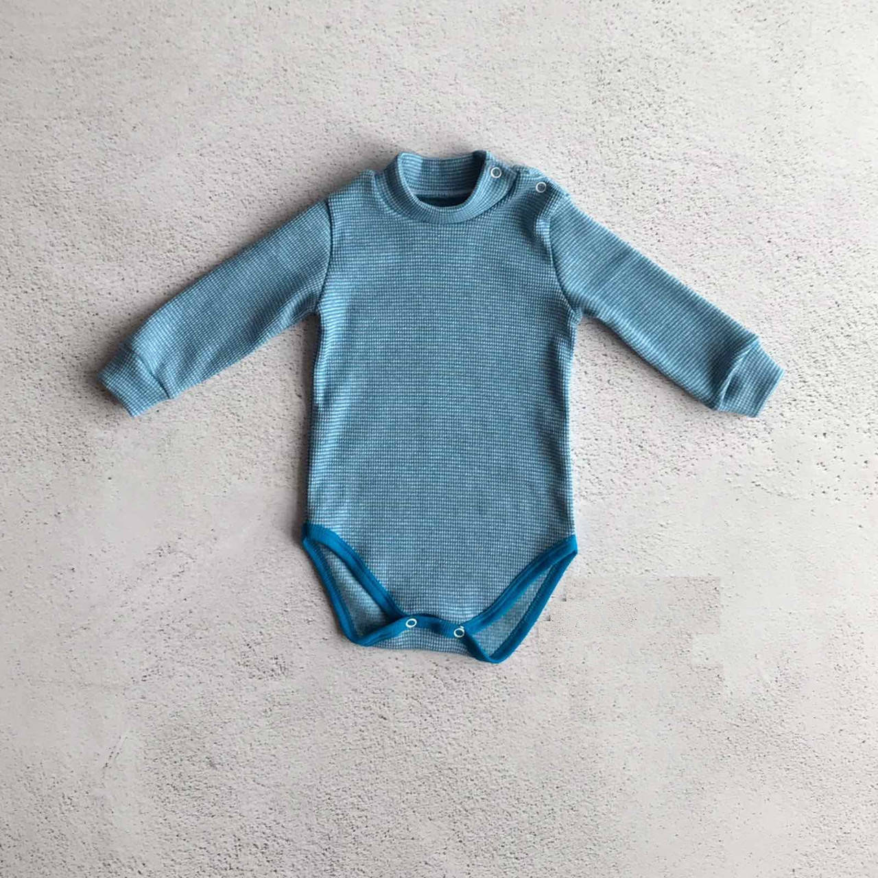 

Боди водолазка для мальчика или девочки с длинным рукавом 92, Голубой