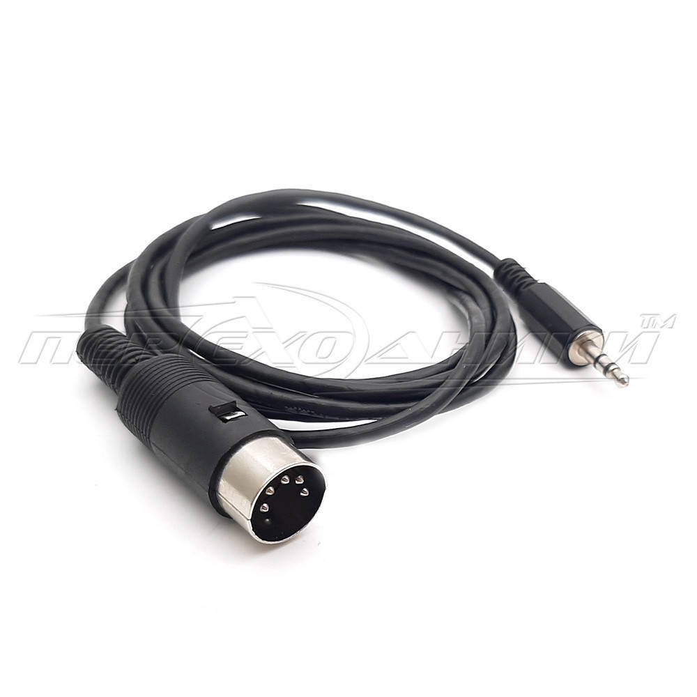 

Кабель MIDI Y - splitter 5 pin DIN to jack 3.5 mm, в экране 1.0, Черный