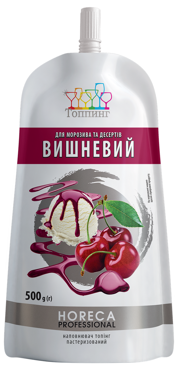 

Топпинг Вишня 500г, дой-пак