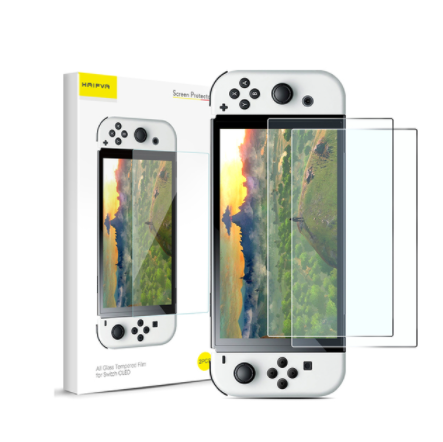 

Закаленное защитное стекло HAIFVA для Nintendo Switch OLED (BOX)