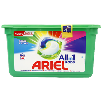 

Капсули для прання Аріель для кольорового Ariel colour all in 1 pods 37cps 880g 3шт/ящ (Код : 00-00010619)