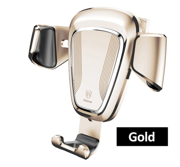 

Автодержатель Baseus Gravity Car Mount Gold с креплением на решетку, Золотистый