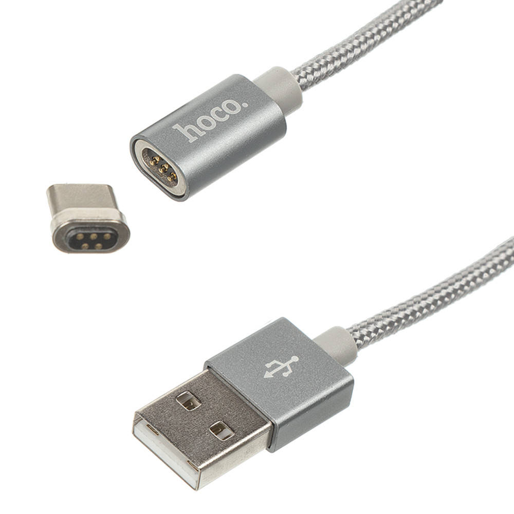 

USB Кабель HOCO U40A Магнитный USB - Type-C (1М) (серый)