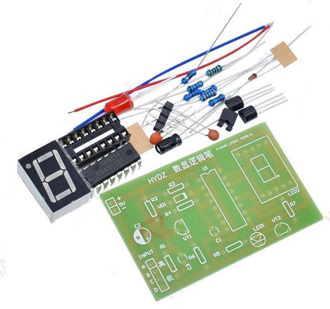 

Набор для самостоятельной сборки платы проверки схем высокого и низкого уровня с цифровым ЖК-дисплеем CD4511BE