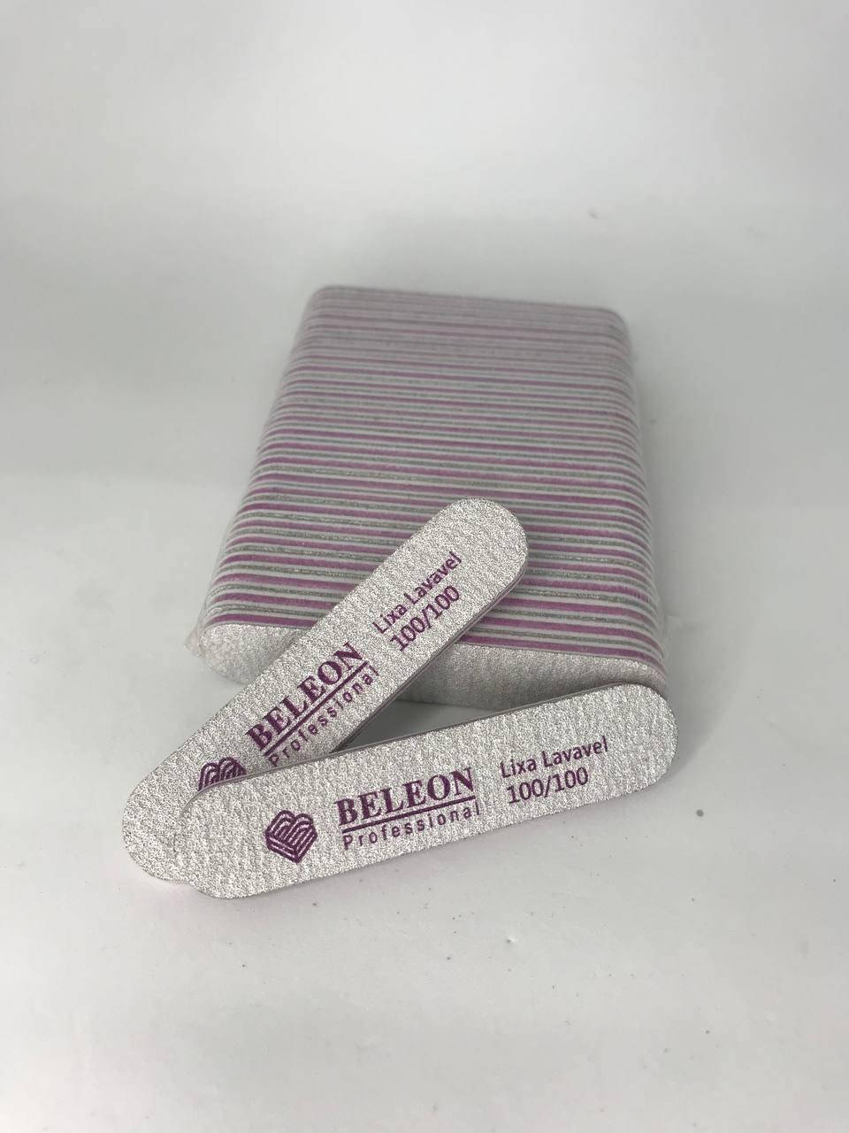 

Пилка для ногтей mini BELEON 100/100, 25шт/уп.