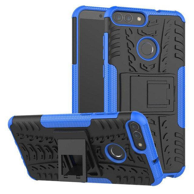 

Чехол Armor для Huawei P Smart / FIG-LX1 / FIG-LA1 бампер противоударный Blue