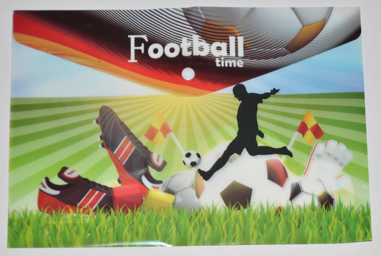 

Папка-конверт А4, на кнопке "Football Time 1"