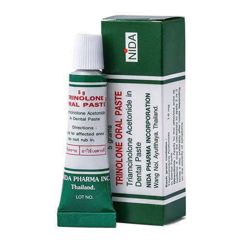 

Тринолоновая паста от стоматита и воспаления полости рта Nida Trinolone Oral Paste
