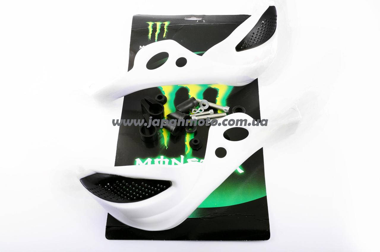 

Защита рук на руль мото (mod:01, MONSTER ENERGY, белые) XJB
