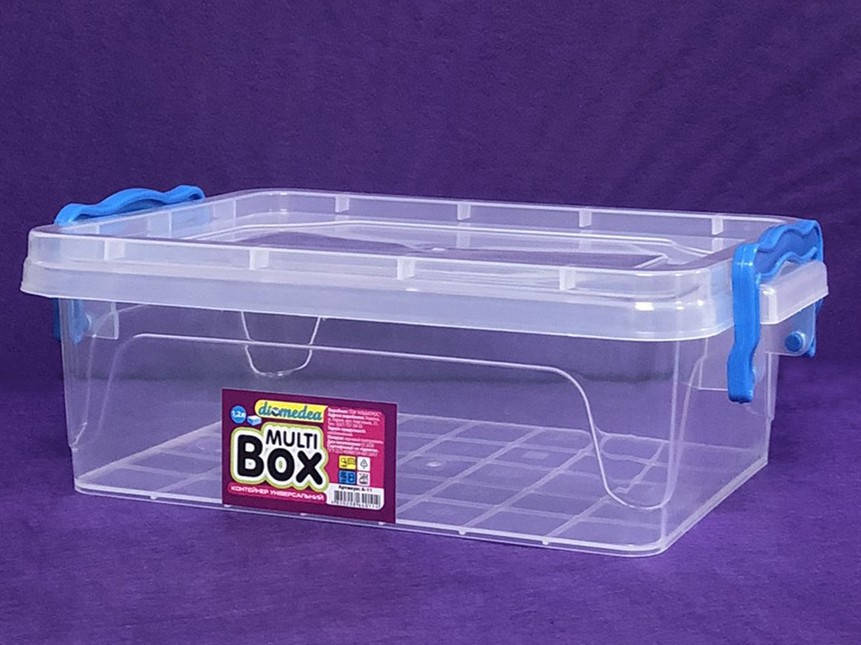 

Ланч-бокс пищевой 19,5x14x6,5 (cm) 1,2 (л) A-11, Прозрачный