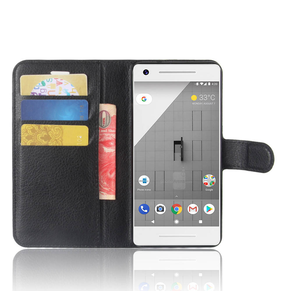 

Чехол книжка Lichee для Google Pixel 2 (9 цветов) чёрный