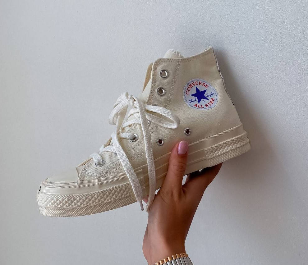 

Женские кеды Dior x Converse Chuck Taylor All Star High Beige (высокие кеды конверс х диор, бежевые) 40, Бежевый