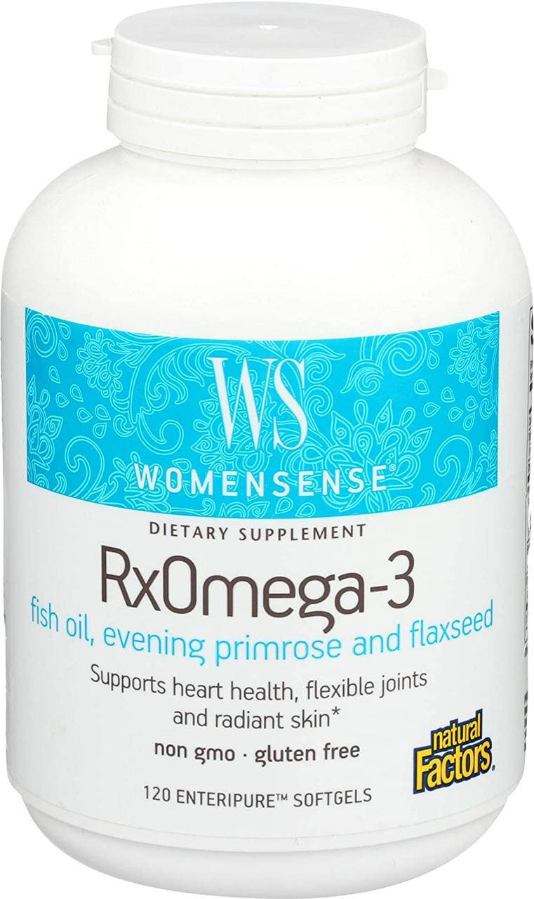 

Омега-3 для женщин Natural Factors WomenSense RxOmega-3 120 гелевых капсул